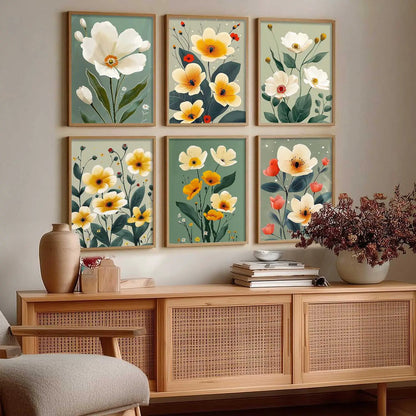 Floral Wall Art Home Décor For Living Room Office Home Hanging