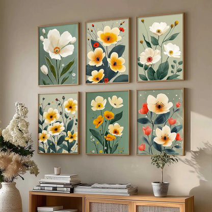 Floral Wall Art Home Décor For Living Room Office Home Hanging