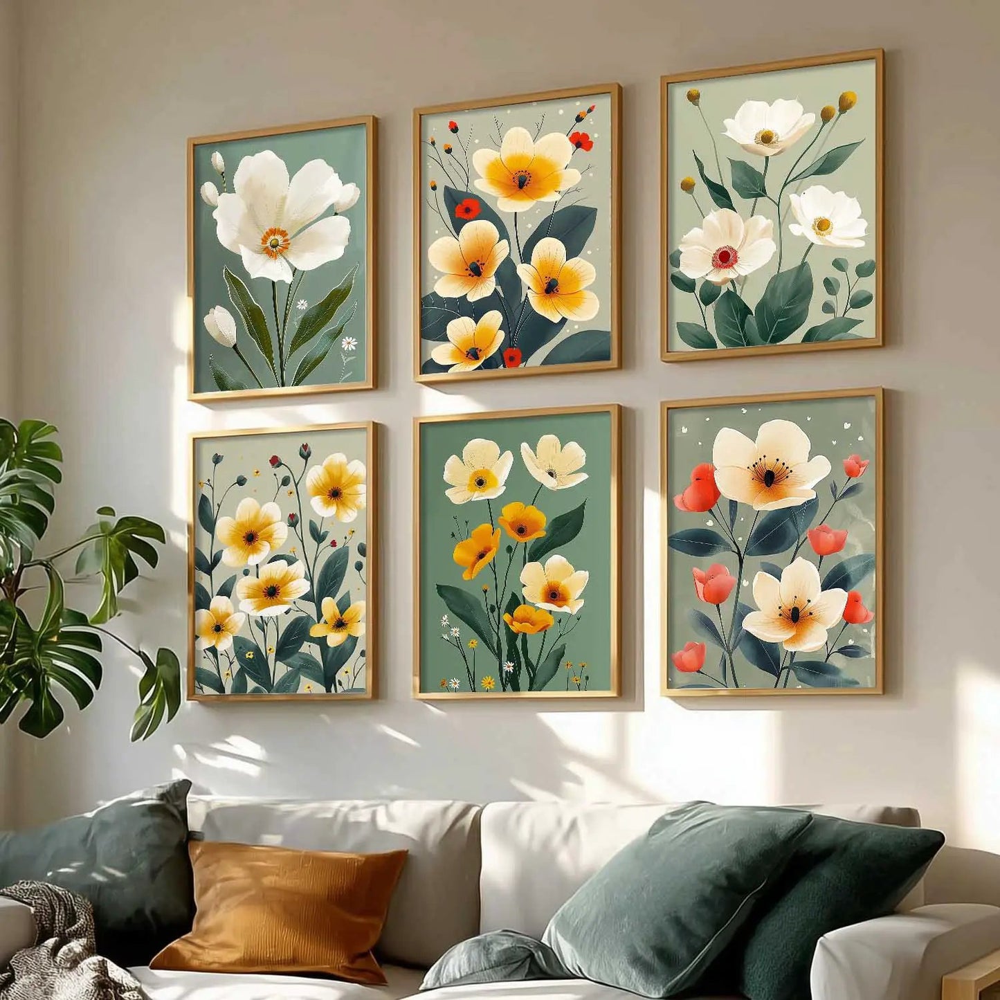 Floral Wall Art Home Décor For Living Room Office Home Hanging