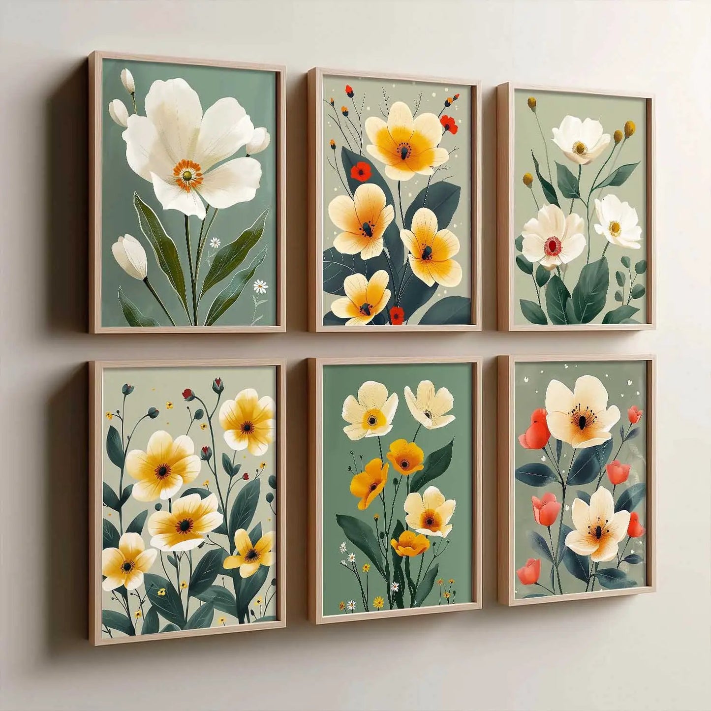 Floral Wall Art Home Décor For Living Room Office Home Hanging
