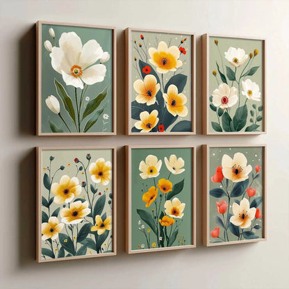 Floral Wall Art Home Décor For Living Room Office Home Hanging
