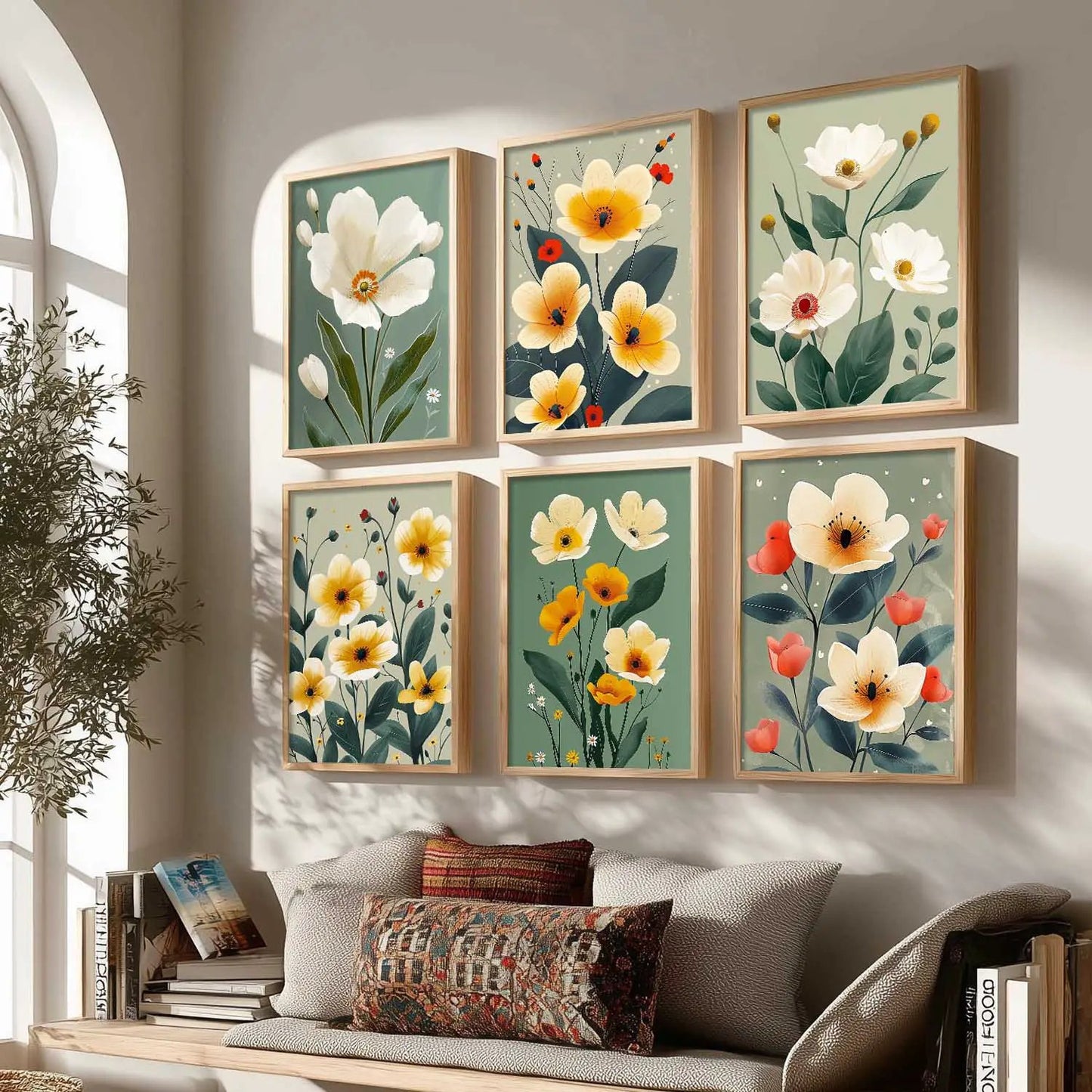 Floral Wall Art Home Décor For Living Room Office Home Hanging