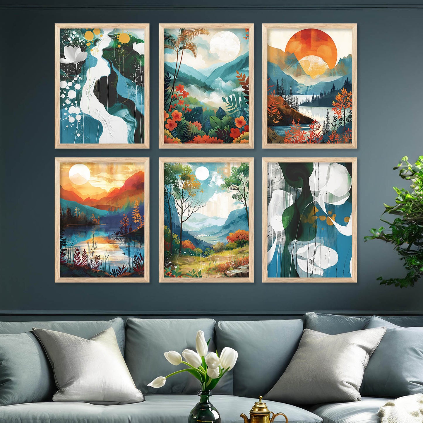 Modern Wall Art Home Décor For Living Room Office Home Hanging