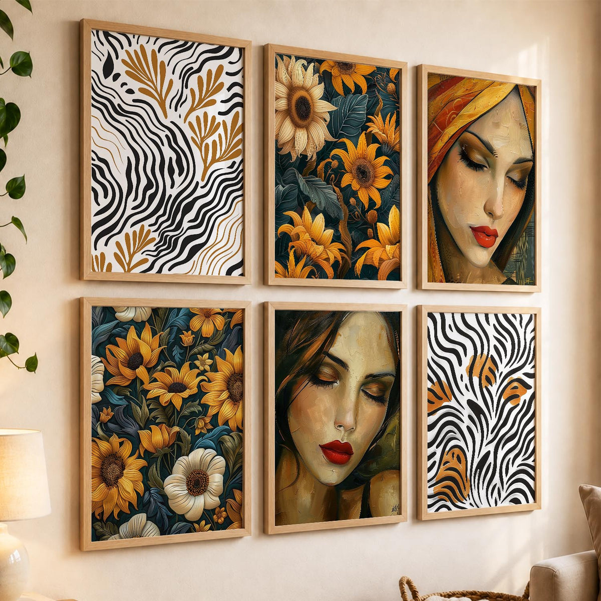 Floral Wall Art Home Décor For Living Room Office Home Hanging