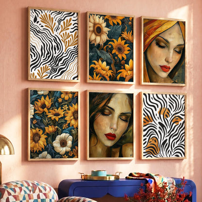 Floral Wall Art Home Décor For Living Room Office Home Hanging