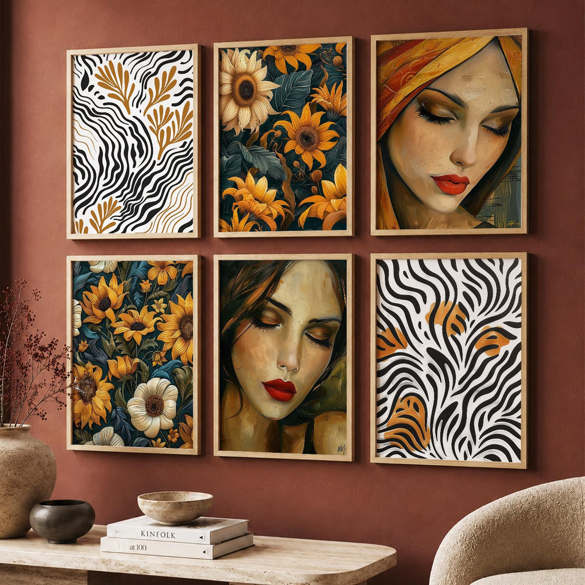 Floral Wall Art Home Décor For Living Room Office Home Hanging