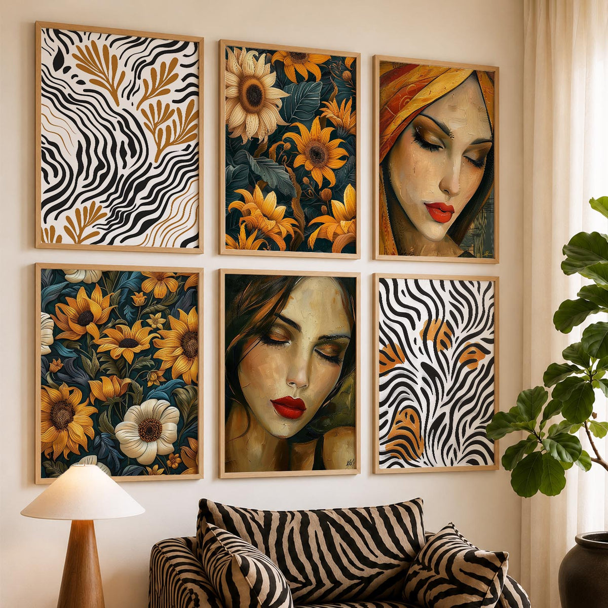 Floral Wall Art Home Décor For Living Room Office Home Hanging