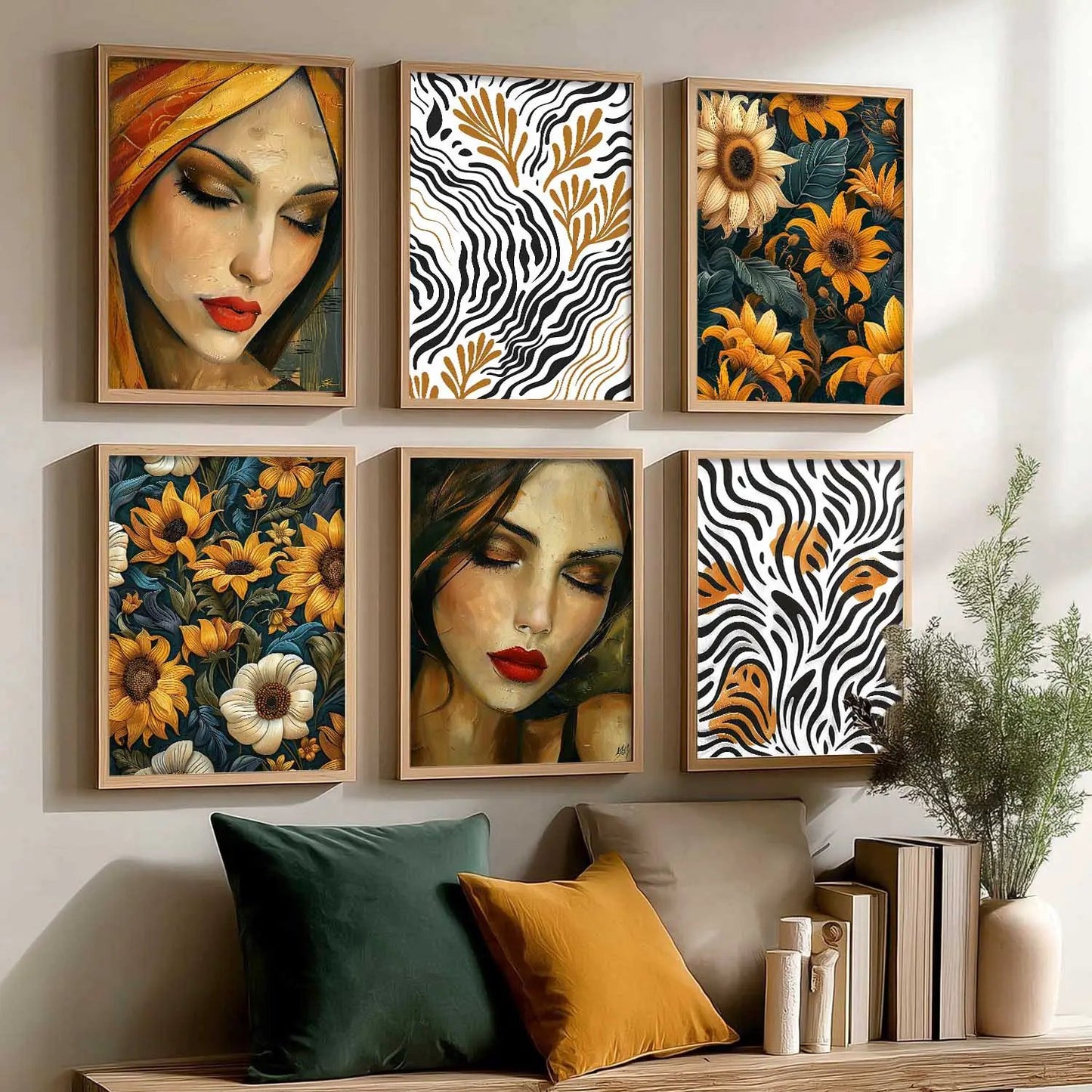 Floral Wall Art Home Décor For Living Room Office Home Hanging