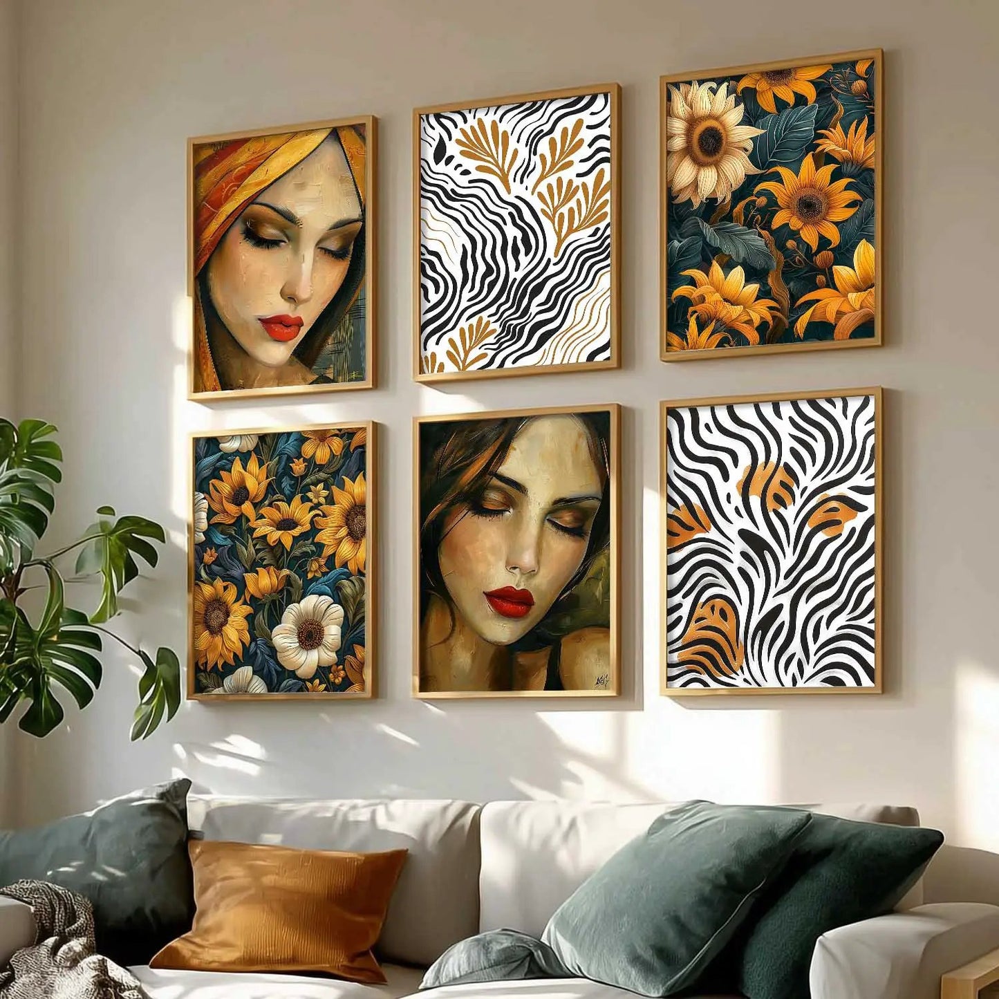 Floral Wall Art Home Décor For Living Room Office Home Hanging