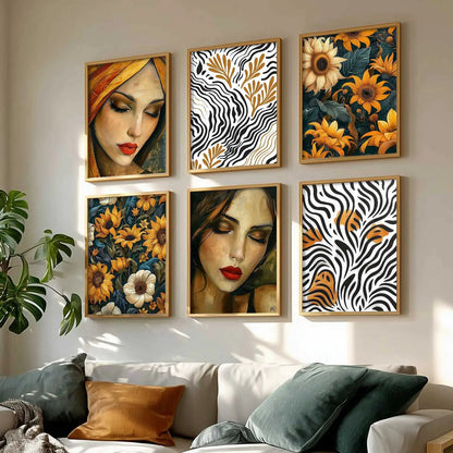 Floral Wall Art Home Décor For Living Room Office Home Hanging
