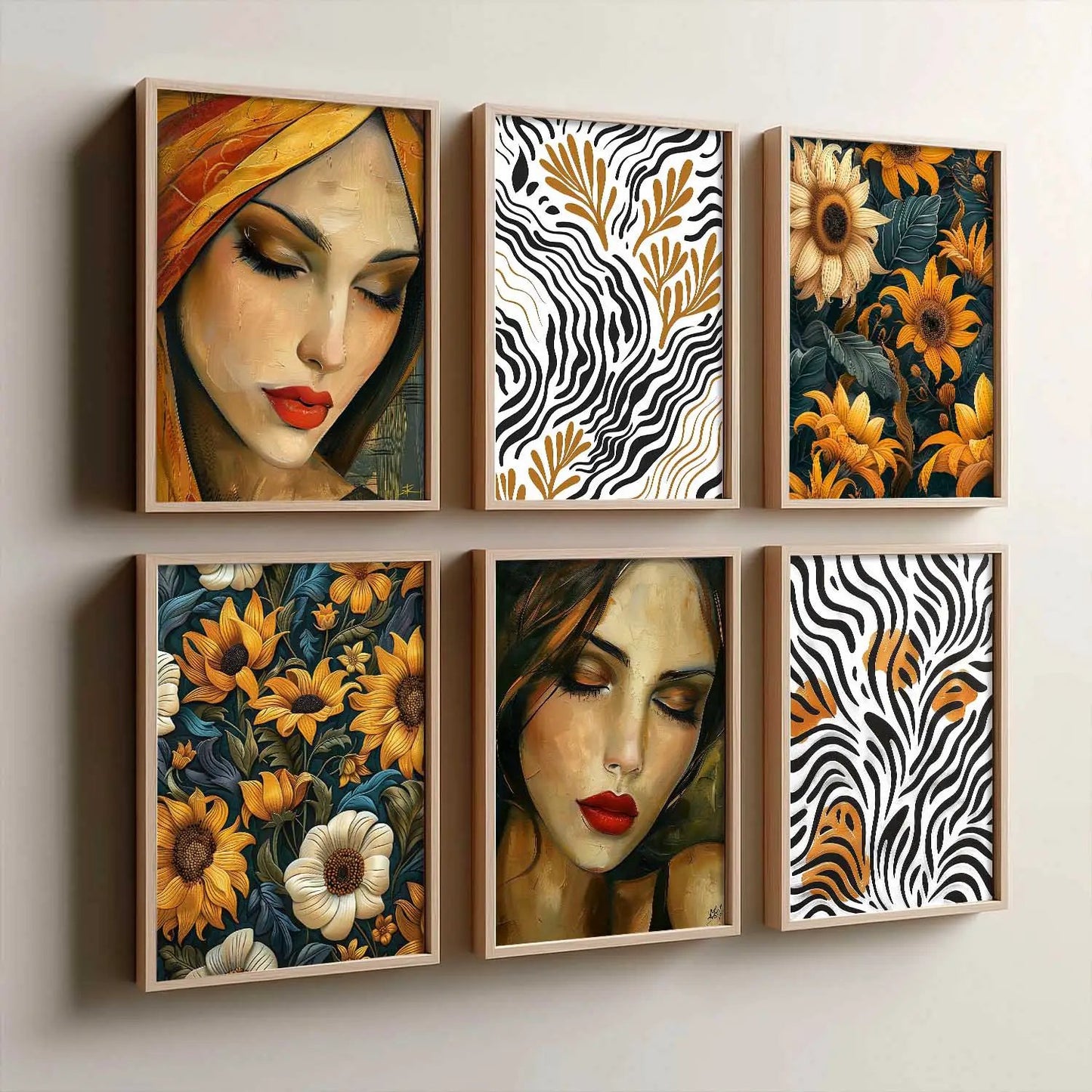 Floral Wall Art Home Décor For Living Room Office Home Hanging