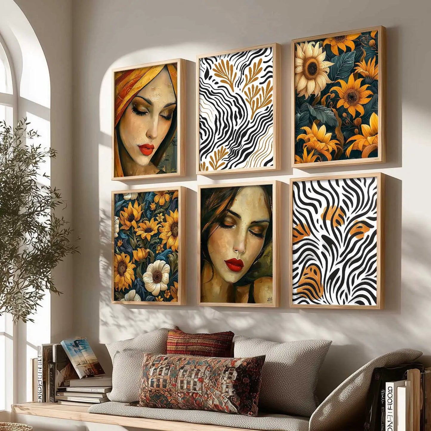 Floral Wall Art Home Décor For Living Room Office Home Hanging