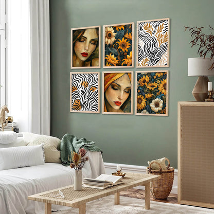 Floral Wall Art Home Décor For Living Room Office Home Hanging