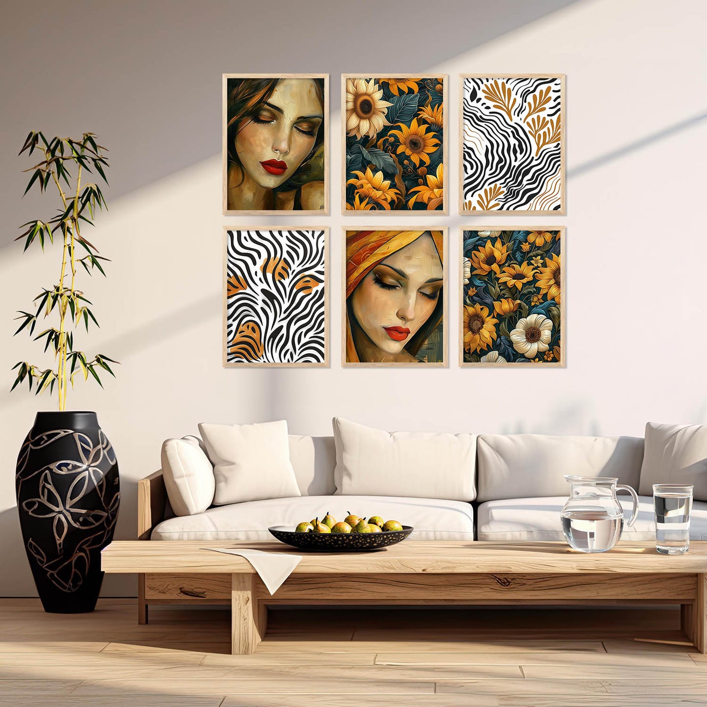 Floral Wall Art Home Décor For Living Room Office Home Hanging
