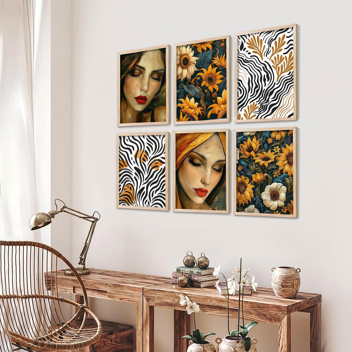 Floral Wall Art Home Décor For Living Room Office Home Hanging