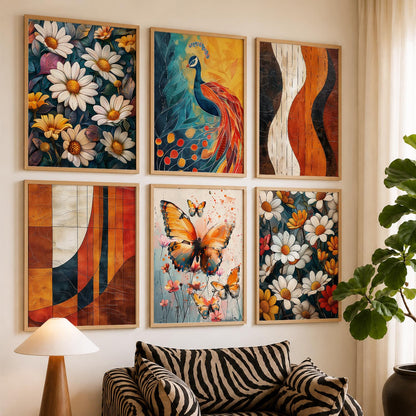 Floral Wall Art Home Décor For Living Room Office Home Hanging