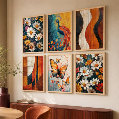 Floral Wall Art Home Décor For Living Room Office Home Hanging