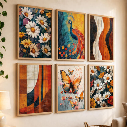 Floral Wall Art Home Décor For Living Room Office Home Hanging