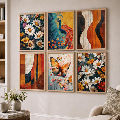 Floral Wall Art Home Décor For Living Room Office Home Hanging