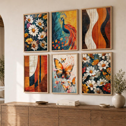 Floral Wall Art Home Décor For Living Room Office Home Hanging