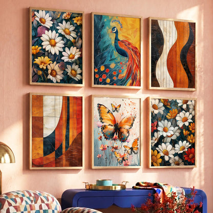 Floral Wall Art Home Décor For Living Room Office Home Hanging