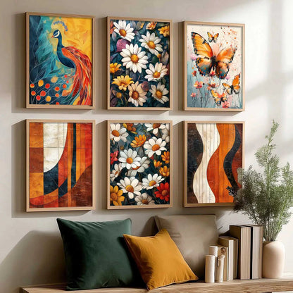 Floral Wall Art Home Décor For Living Room Office Home Hanging