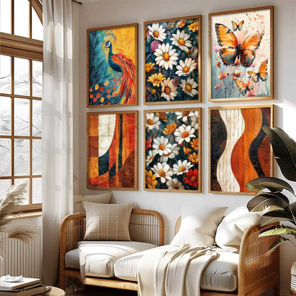 Floral Wall Art Home Décor For Living Room Office Home Hanging