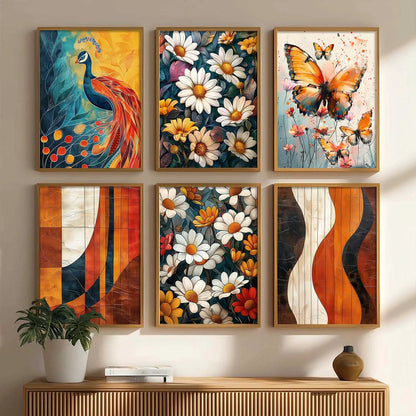 Floral Wall Art Home Décor For Living Room Office Home Hanging