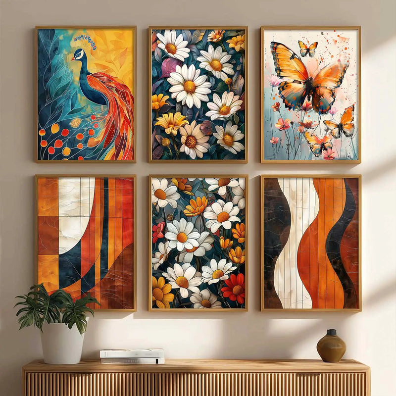 Floral Wall Art Home Décor For Living Room Office Home Hanging