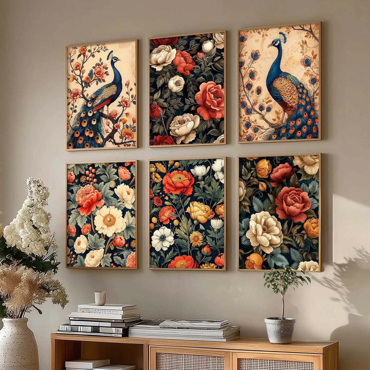 Floral Wall Art Home Décor For Living Room Office Home Hanging