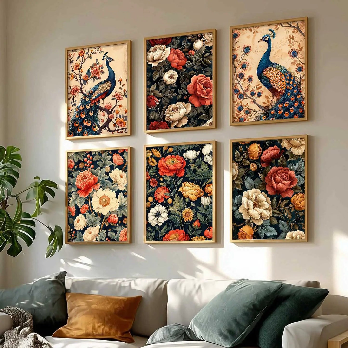 Floral Wall Art Home Décor For Living Room Office Home Hanging