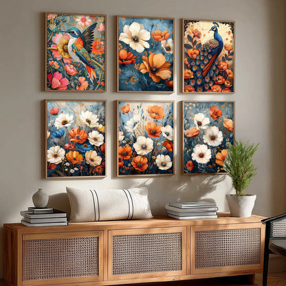 Floral Wall Art Home Décor For Living Room Office Home Hanging