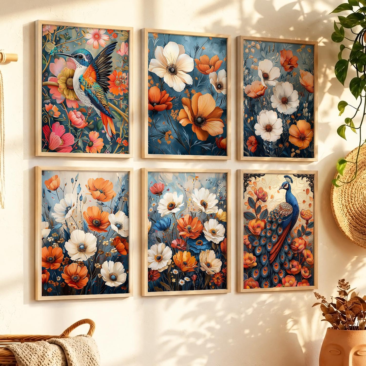 Floral Wall Art Home Décor For Living Room Office Home Hanging