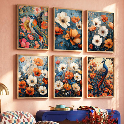 Floral Wall Art Home Décor For Living Room Office Home Hanging