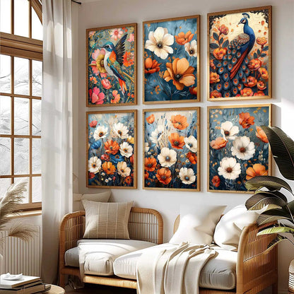 Floral Wall Art Home Décor For Living Room Office Home Hanging