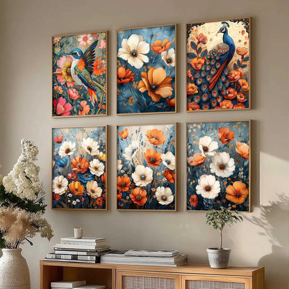 Floral Wall Art Home Décor For Living Room Office Home Hanging