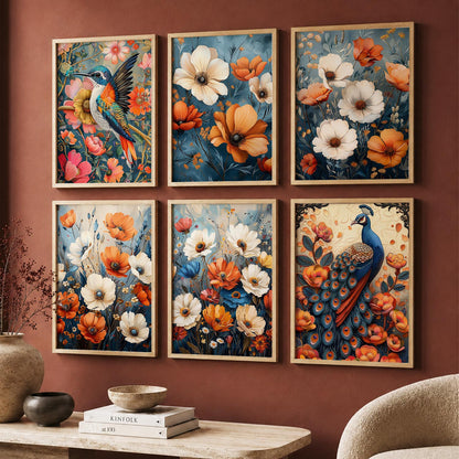Floral Wall Art Home Décor For Living Room Office Home Hanging