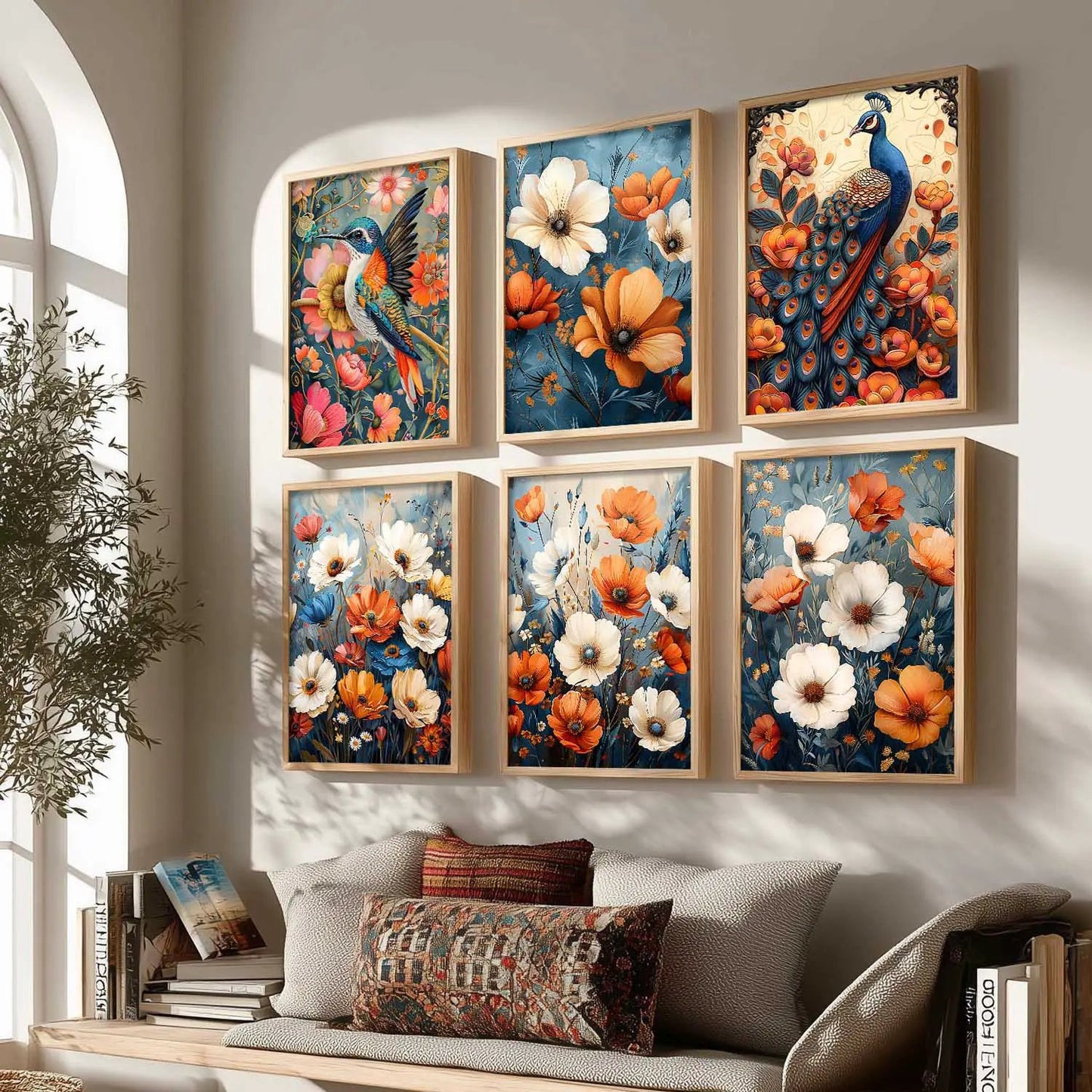Floral Wall Art Home Décor For Living Room Office Home Hanging