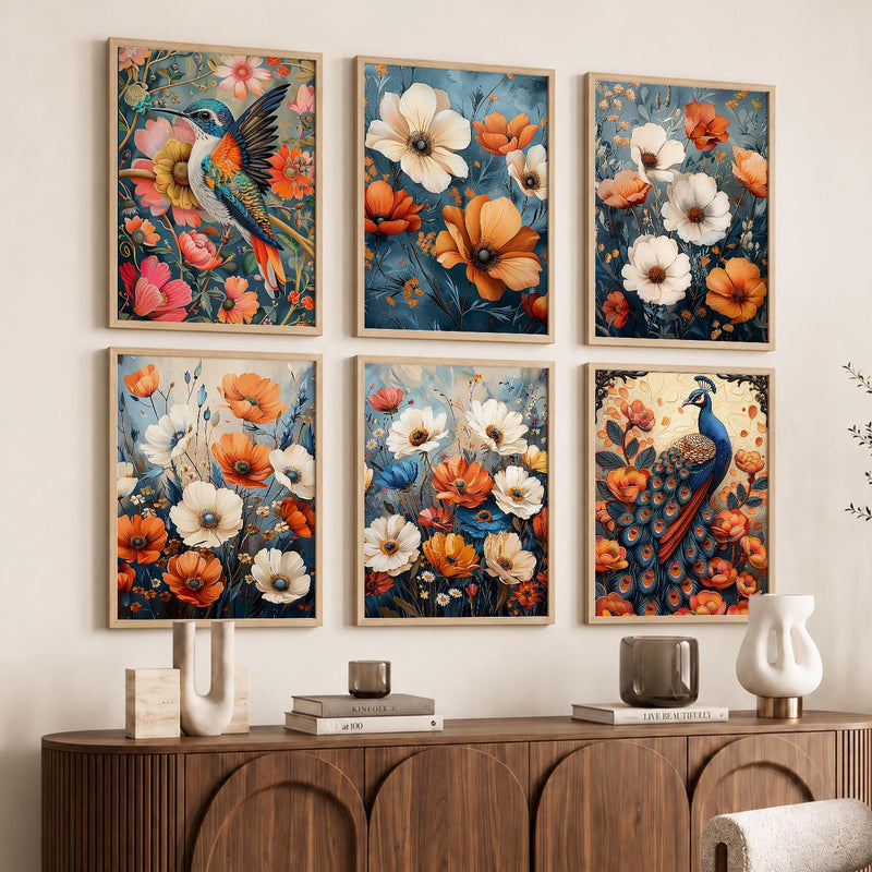 Floral Wall Art Home Décor For Living Room Office Home Hanging