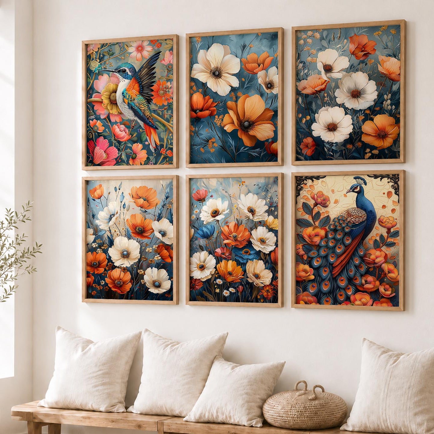 Floral Wall Art Home Décor For Living Room Office Home Hanging