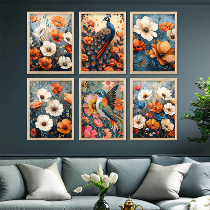 Floral Wall Art Home Décor For Living Room Office Home Hanging