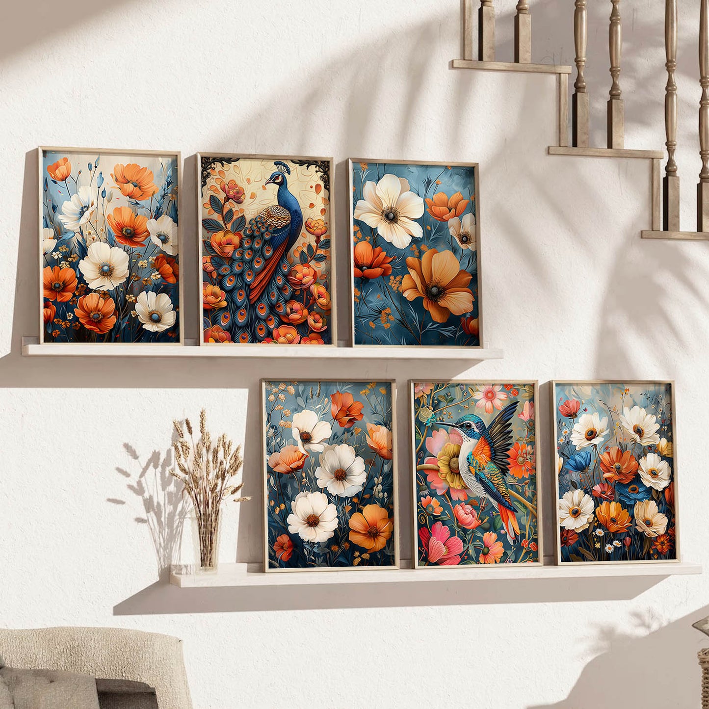 Floral Wall Art Home Décor For Living Room Office Home Hanging