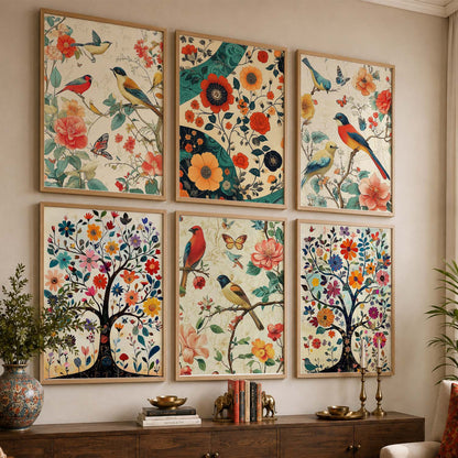 Traditional  Wall Art Prints with Frame for Wall Decor