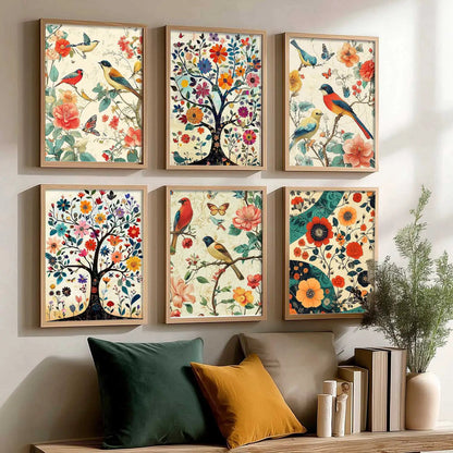 Traditional  Wall Art Prints with Frame for Wall Decor