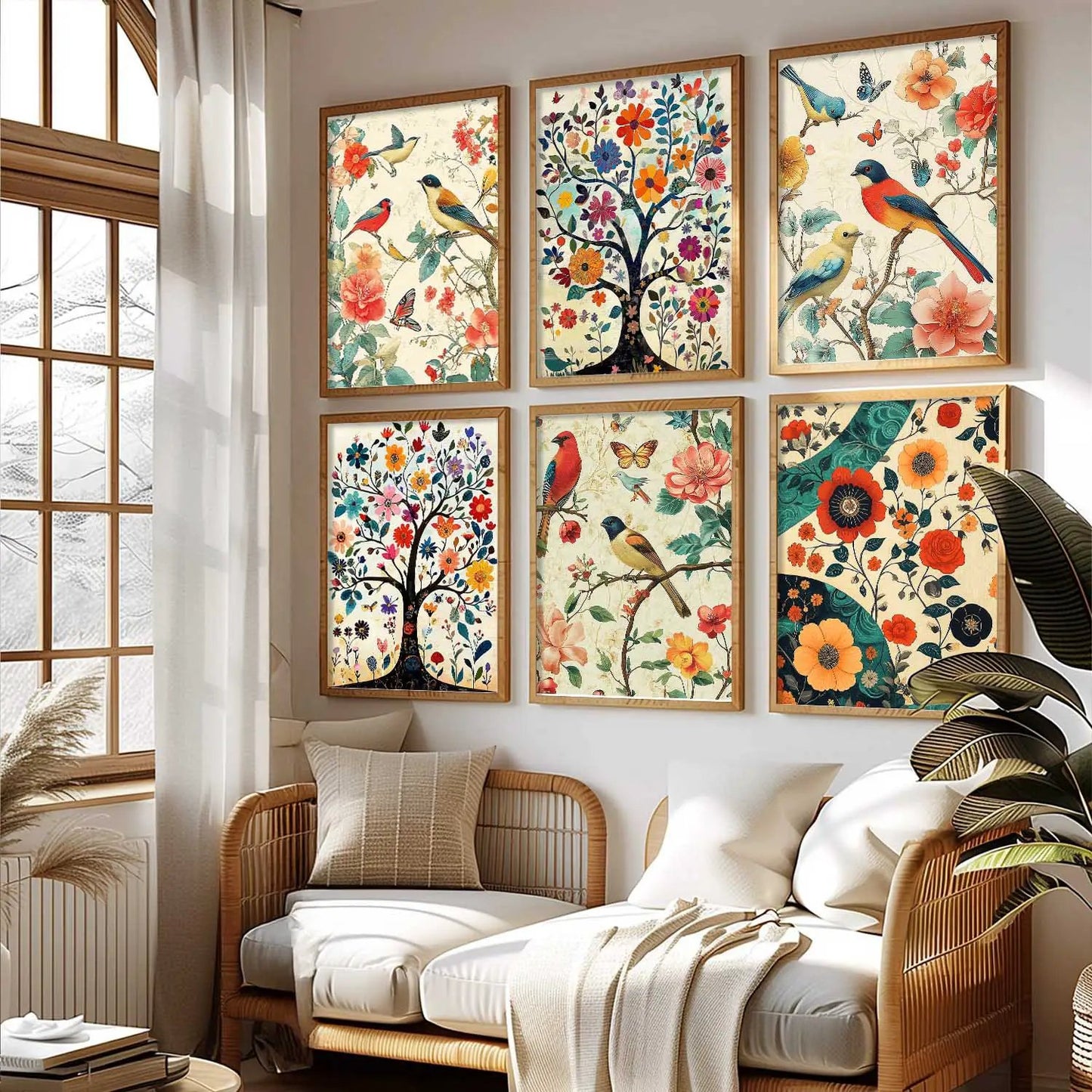 Traditional  Wall Art Prints with Frame for Wall Decor