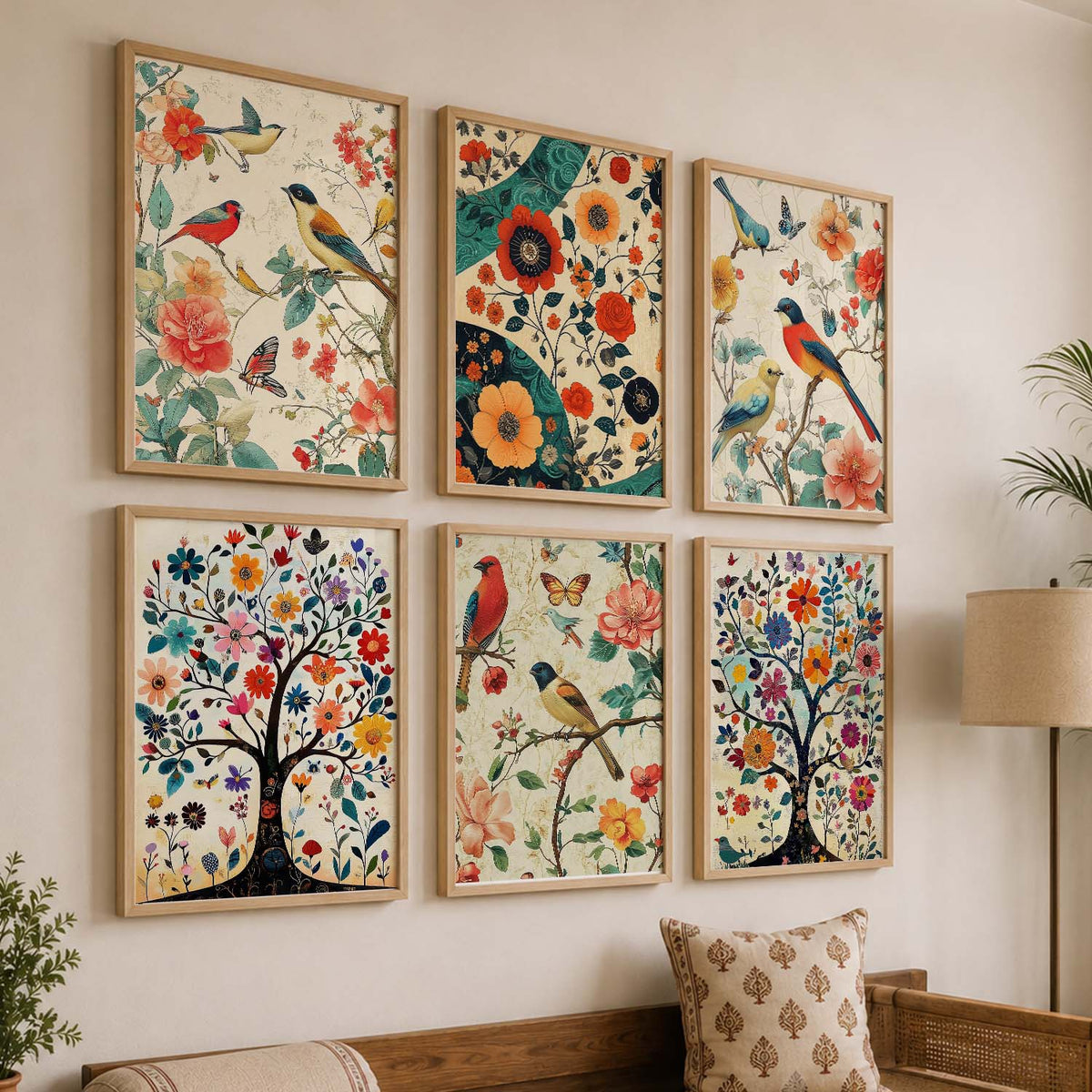 Traditional  Wall Art Prints with Frame for Wall Decor