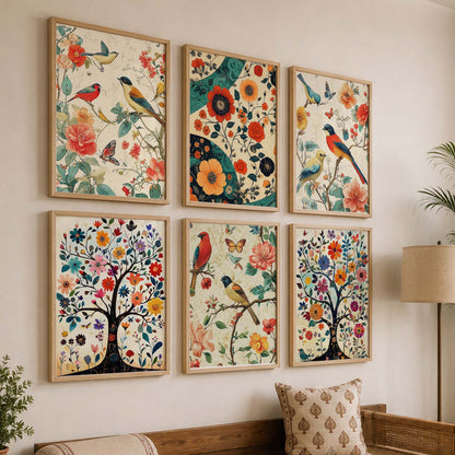Traditional  Wall Art Prints with Frame for Wall Decor