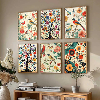 Traditional  Wall Art Prints with Frame for Wall Decor