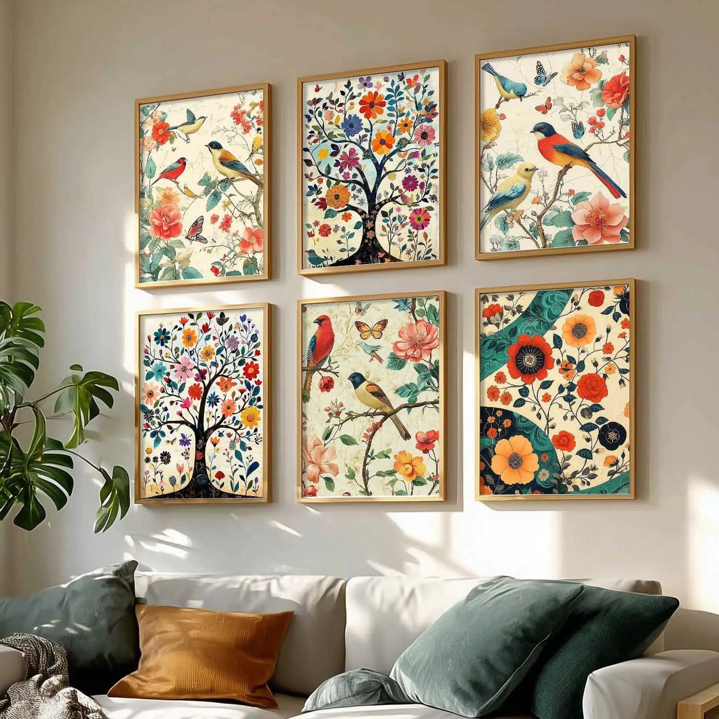 Traditional  Wall Art Prints with Frame for Wall Decor