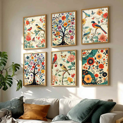 Traditional  Wall Art Prints with Frame for Wall Decor